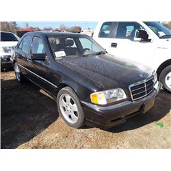1998 MERCEDES BENZ C280, S/N WDBHA29GXWA557334, V6 GAS, A/T, ODOMETER READING 108,299 MILES (REBUILT