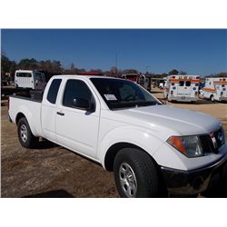 2005 NISSAN FRONTIER SE EXTENDED CAB PICKUP, S/N 1N6AD06U35C439148, 4.0 V6, 6 SPD, ODOMETER READING 