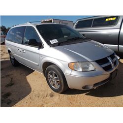 2004 DODGE GRAND CARAVAN SXT, S/N 2D4GP44L54R517105, V6 GAS, A/T, ODOMETER READING 139,558 MILES