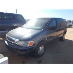 2004 CHEVROLET VENTURE VAN, S/N 1GNDX23E84D268736, V6 GAS, A/T, ODOMETER READING 76,498 MILES