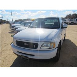 1998 FORD F150 STX PICKUP, S/N 1FTDF0723WKA10820, V6 GAS, A/T, TOOLBOX