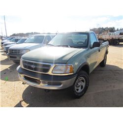 1997 FORD F150XL 4X4 PICKUP, S/N 1FTEF18L3VNC79124, V8 GAS, A/T, ODOMETER READING 161,356 MILES
