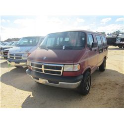 1996 DODGE VAN, S/N 2B6HB21Y9TK124764, GAS ENGINE, A/T, WHEELCHAIR LIFT, ODOMETER READING 131,951 MI