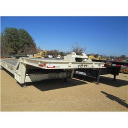 1991 TRAIL-EZE LP40 48' TRI AXLE LOWBOY TRAILER, S/N 1DA72C728MM010214, 120" WIDE, TILT BED, WINCH, 