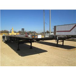 1998 LUFKING 48' FEATHER LIGHT XL T/A FLATBED TRAILER, S/N 101B4824W1130900, ALUM FLOOR, SPREAD AXLE