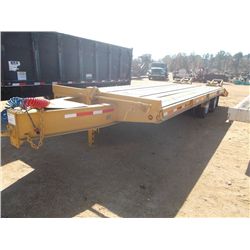 2007 BETTERBILT 25' T/A TAG TRAILER, S/N 4MNDP252471000426, DUAL TANDEM, DOVETAIL W/ RAMPS, 235/75R1