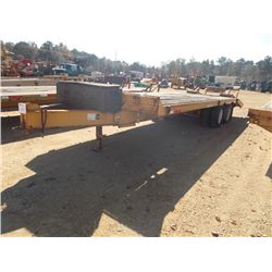 2001 HOOPER 24' T/A TAG TRAILER, S/N 1H9FR242T10472436, DUAL TANDEM, DOVETAIL W/ RAMPS, LT245/75R16 