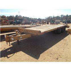 2001 BELSHE 25' T/A TAG TRAILER, S/N 16JF0192211036259, DUAL TANDEM, DOVETAIL W/ RAMP, LT235/85R16 T