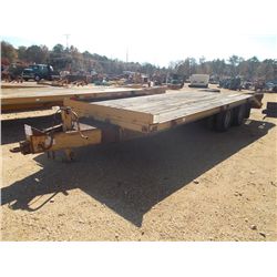 1990 BELSHE 24' T/A TAG TRAILER, S/N 16JF01826K1020166, DUAL TANDEM, DOVERTAIL W/RAMPS, LT245/75R16 