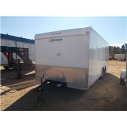 2007 HOMESTEAD 21' T/A BUMPER PULL TRAILER, S/N 5HABE202X7N007692, ENCLOSED, WITH CABINETS