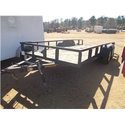 7' X 16' HARDEEBILT T/A UTILITY TRAILER, S/N 5X200028, ST205/75R15 TIRES