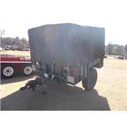 7' S/A CARGO TRAILER W/ CANVAS COVER