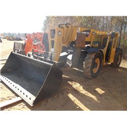 CAT TL1055 TELESCOPIC FORKLIFT, S/N TBM01079 (09 YR) 10,000# CAP, 4X4, CANOPY, GP BUCKET, METER READ