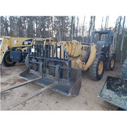 CAT TH580B 4X4 TELESCOPIC FORKLIFT, S/N SLH00392 (05 YR) 11,000# CAP, GP BUCKET, QUICK COUPLER, OUTR