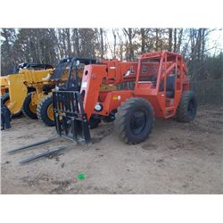 LULL 644B-42 TELESCOPIC FORKLIFT, S/N 99Z24N21-859, 6,000# CAPACITY, 42' REACH, CANOPY, METER READIN