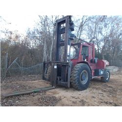 TAYLOR 250M FORKLIFT, S/N S-C2-19481, 25,000# CAP, 8' FORKS, 132" LIFT HEIGHT, ECAB, 16.00X24 TIRES