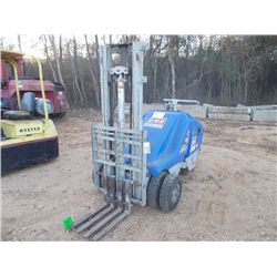 STONE LIFT JOCKEY LJS2000 FORKLIFT, S/N 312003651, 2,000 # CAP, DOUBLE STAGE MAST