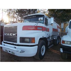 1991 MACK CH613 T/A WATER TRUCK, S/N 1M2AA12YXMW014061, 300 HP MACK DIESEL ENG, 5 SPD MACK T2050 TRA