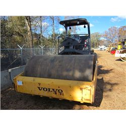 VOLVO SD100D VIBRATORY ROLLER, S/N 225848 (11 YR) 84" SMOOTH DRUM, CUMMINS DIESEL, CANOPY, METER REA