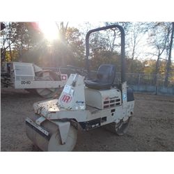 INGERSOLL RAND DD10S TANDEM ROLLER, S/N 010152 ( 38" REAR DRUM, 30" FRONT DRUM, VIBRATORY,