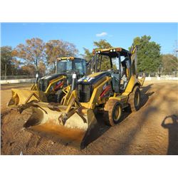 CAT 420E 4X4 LOADER BACKHOE, S/N HLS04398 (07 YR) GP BUCKET, WITH FORKS, 24" HOE BUCKET, CANOPY, MET