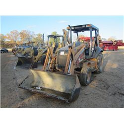 CASE 580M SERIES II LOADER BACKHOE, S/N N4C303502, GP BUCKET, 24" HOE BUCKET, CANOPY, METER READING 