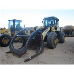 KOMATSU WA430-6 WHEEL LOADER, S/N A41036 (08 YR) WICKER LOG FORKS W/ CLAMP, ECAB W/AIR, 23.5X36 TIRE