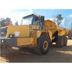 KOMATSU HM350-1 ARTICULATED DUMP, S/N 1038 (03 YR) ECAB W/ AIR, 26.5-25 TIRES, METER READING 9,291 H
