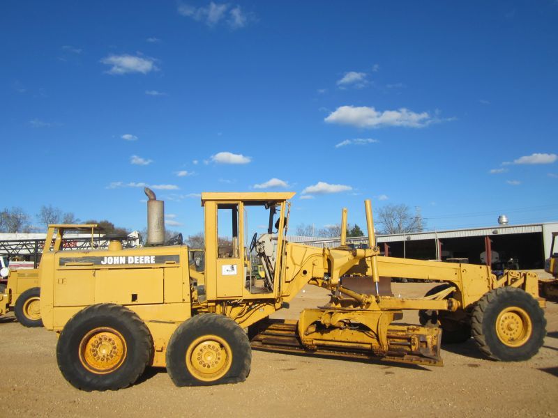 JOHN DEERE 770B MOTOR GRADER, S/N 511500, 14' MOLDBOARD W/TIP CONTROL ...