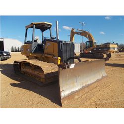 JOHN DEERE 700J LGP CRAWLER TRACTOR, S/N 152662 (08 YR) 6 WAY BLADE, CANOPY, METER READING 5,121 HRS