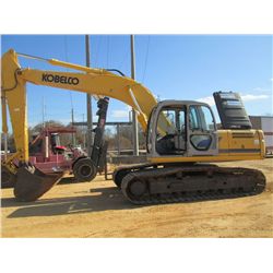 KOBELCO SK210LC HYDRAULIC EXCAVATOR, S/N Y008U1980, 9'10" STICK, 42" BUCKET, ECAB W/AIR, METER READI