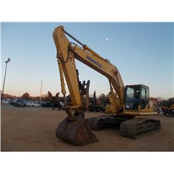 KOMATSU PC200LC-8 HYDRAULIC EXCAVATOR, S/N A88714 (08 YR) 9'8" STICK 48" BUCKET, THUMB, ECAB W/AIR, 