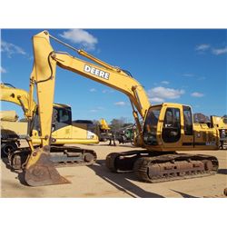 JOHN DEERE 160LC HYDRAULIC EXCAVATOR, S/N 041006, 10' STICK, 42" BUCKET, ECAB W/AIR, METER READING 6