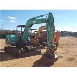 IHI 55N2 MINI HYDRAULIC EXCAVATOR, S/N WP000886, 5'1" STICK, 36" BUCKET, THUMB, AUX HYDRAULICS, CANO