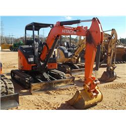 HITACHI ZX35U-5N HYDRAULIC EXCAVATOR, S/N 270556 (13 YR) 4' 4" STICK, 29" BUCKET, QUICK COUPLER, AUX