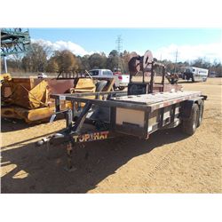PANTHER GUTTER MACHINE, MTD ON TOP HAT 16' T/A UTILITY TRAILER, LT235/85R16 TIRES