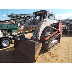 TAKEUCHI TL130 SKID STEER LOADER, S/N 21303222 (05 YR) TRACK TYPE, GP BUCKET, CANOPY, METER READING 