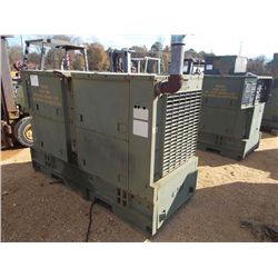 ELECTRIC GENERATOR SET MEP 006A, S/N D202946, DIESEL ENG, 50/60 HZ, 60KW, SKID MTD