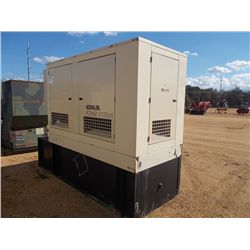 KOHLER 60RE0ZJB POWER SYSTEM, S/N 2097730 (06 YR) SINGLE PHASE, 58 KW, JOHN DEERE DIESEL, STANDBY UN