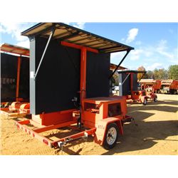 AMERICAN ELECTRONIC SIGN MESSAGE BOARD, S/N 049721T4000240, SOLAR ASSIST