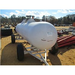 FUEL TRANK W/PUMP, HOSE & NOZZLE MTD ON FOUR WHEEL TRAILER