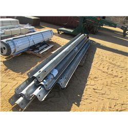 1 LOT GALVANIZED GUARD RAIL, 13'
