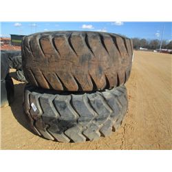 1 LOT (2) 29.5-29 TIRES AND RIMS