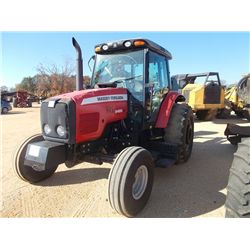 MASSEY FERGUSON 5460 FARM TRACTOR, S/N F87109, 3 PTH, PTO, 2 HYD REMOTES, ECAB W/AIR, 4' BOOM MOWER 
