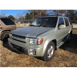 1998 INFINITI QX4 4X4, S/N JNRAR05Y6WW027296, GAS, A/T