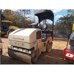 INGERSOL-RAND DD24 TANDEM ROLLER, S/N 174718, 48" DRUMS, VIBRATORY, CANOPY, METER READING 4,543 HRS