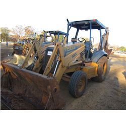 CASE 580L LOADER BACKHOE, S/N JJG0220276, MP BUCKET, 18" HOE BUCKET, CANOPY, METER READING 8,338 HRS