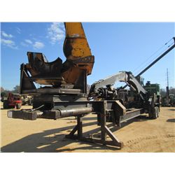 JOHN DEERE 437C LOG LOADER, S/N 013238, METER READING 16,885 HRS, DELIMBER, ECAB W/AIR, MTD ON PITTS
