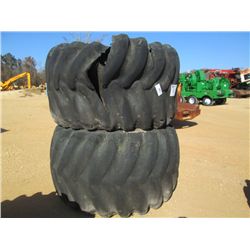 1 LOT (2) SKIDDER TIRES & RIMS