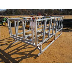 12' GALV STEEL HAY FEEDER (DAMAGED)